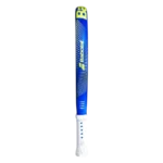 Raquette padel Babolat Alioth Mini Junior 2025 jaune et bleu l’outil parfait pour initier les plus petits au padel dès leur plus jeune âge vue tranche