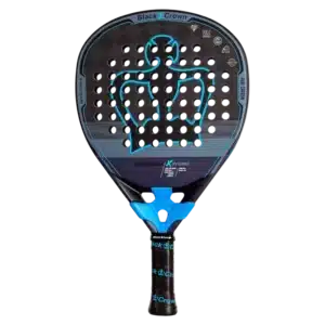 Raquette padel Black Crown Patron Xtrem 2025 style raffiné bleu et noir pour un jeu constant sur le terrain