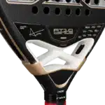 Raquette padel Nox AT10 Genius 18K Alum 2026 un modèle premium pour les amoureux du padel vue manche