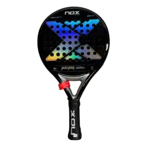 Raquette padel Nox Start FR Exclusive 2025 en noir et forme ronde pour un jeu tout en contrôle