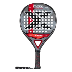 Raquette padel Nox X-HERO Rouge 2026 pour débuter avec plaisir et avec un modèle confort et plutôt tolérant