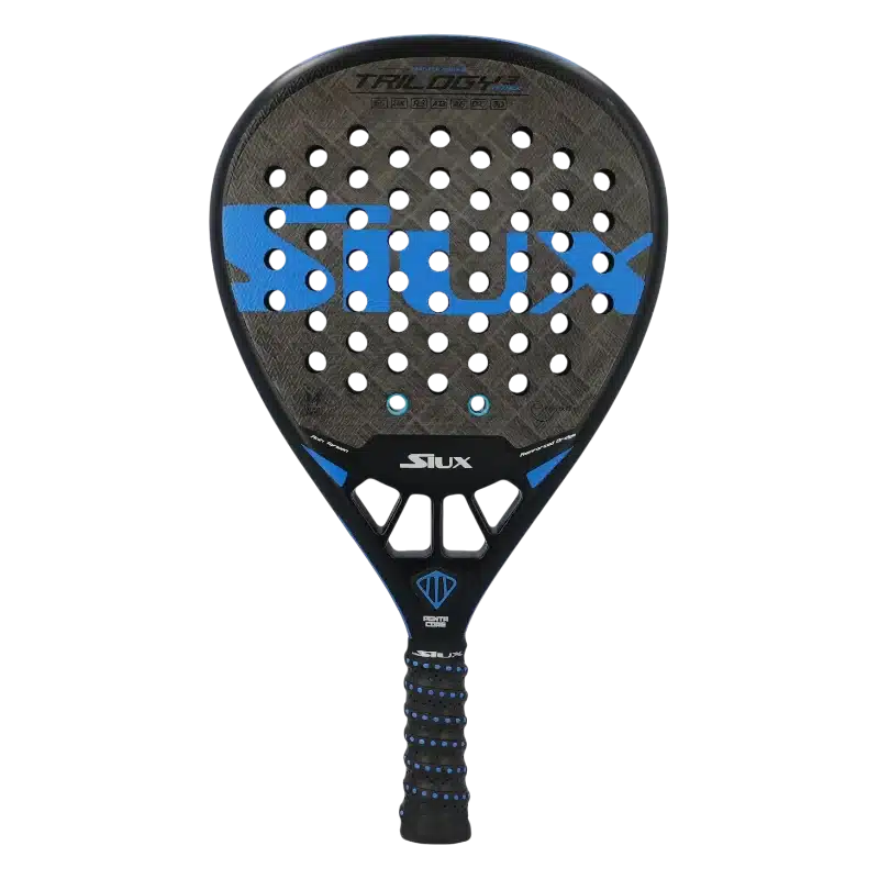 raquette-padel-siux-trilogy-attack-3 Raquette padel Siux Trilogy Attack 3 pour les joueurs offensifs cherchant un maximum de punch et de spin