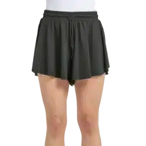 Short Bullpadel Electra noir pour femme avec liberté de mouvement à chaque frappe