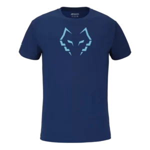 T-shirt Babolat Cotton Tee Juan Lebron 2025 bleu marine qui allie douceur du coton et style signature
