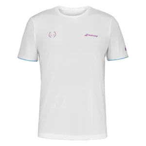T-shirt Babolat Crew Neck Tee Juan Lebron blanc combine respirabilité souplesse et style signature