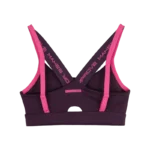 Brassière Nox Pro Sport violet maintien parfait pour les joueuses de padel qui exigent confort soutien et respirabilité vue dos