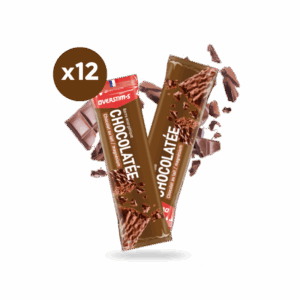 Lot de 12 Barres énergétiques chocolatées Overstims chocolat au lait magnesium