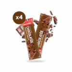Lot de 4 Barres énergétiques chocolatées Overstims chocolat au lait magnesium