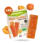 LOT DE 48 PATES DE FRUITS BIO OVERSTIMS ABRICOT