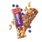 Barre énergétique Overstims Origin vegan et sans gluten Myrtille Amande Cajou