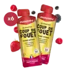 LOT DE 6 GELS ENERGETIQUES OVERSTIMS COUP DE FOUET FRUITS ROUGES