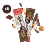 LOT DE 8 BARRES PROTEINEES OVERSTIMS CHOCOLAT NOISETTES