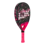 RAQUETTE DE PADEL LOK BE FLOW 2 PINK vue côté gauche de biais
