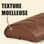 Barre protéinée Overstims chocolat texture