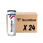 Carton de 24 tubes de balles Tecnifibre X-One padel pour des rebonds vifs et une résistance longue durée