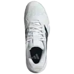 chaussures adidas barricade 14 blanc vue de dessus