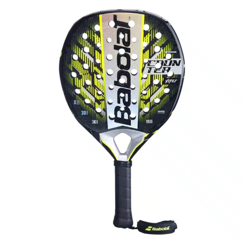 Raquette de padel Babolat Counter Viper 2025 jaune et noir