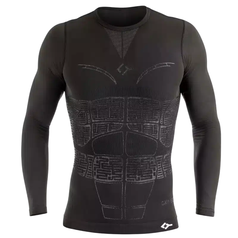 T-shirt-Floky-oxygen-manche-longue-noir-vue-de-face T-shirt Floky oxygen manche longue noir vue de face