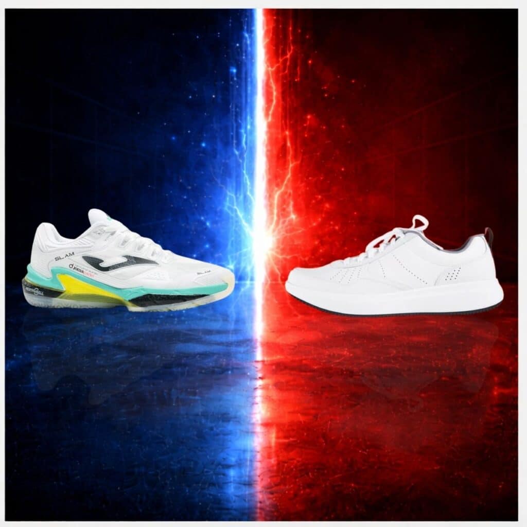 Différences entre chaussures de padel et chaussures de sport