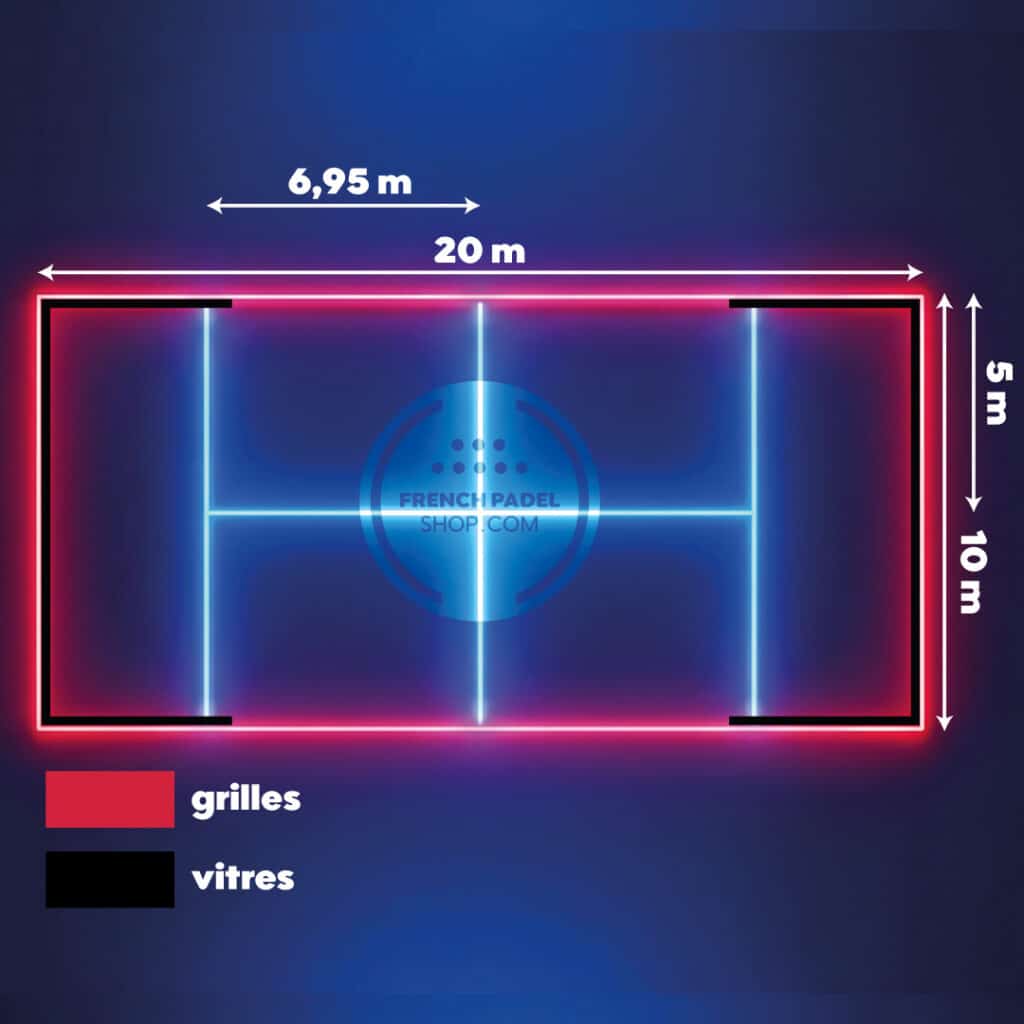 Dimensions d'un terrain de padel