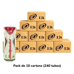 Pack de 10 cartons dr tubes de balles Bullpadel premium pro