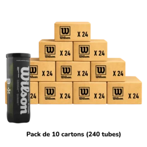 Pack de 10 cartons de tubes de balles Wilson Premier padel 3