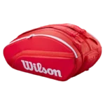 Sac de padel Wilson Super Tour 2026 rouge côté gauche