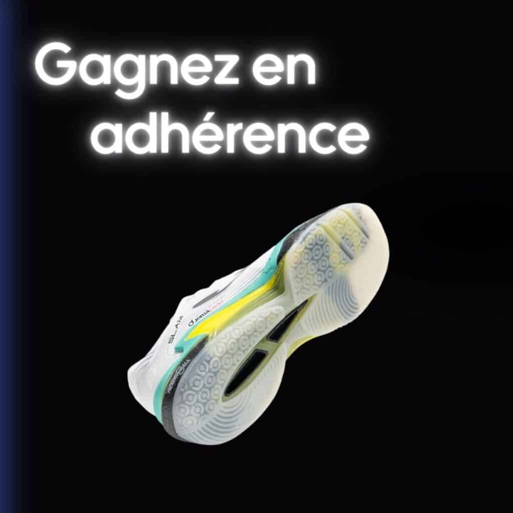 semelle de chaussures de padel pour une meilleure adhérence