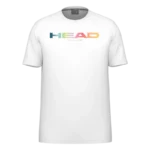 T-shirt Head Rainbow blanc face