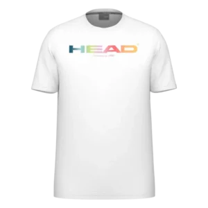 T-shirt Head Rainbow blanc face