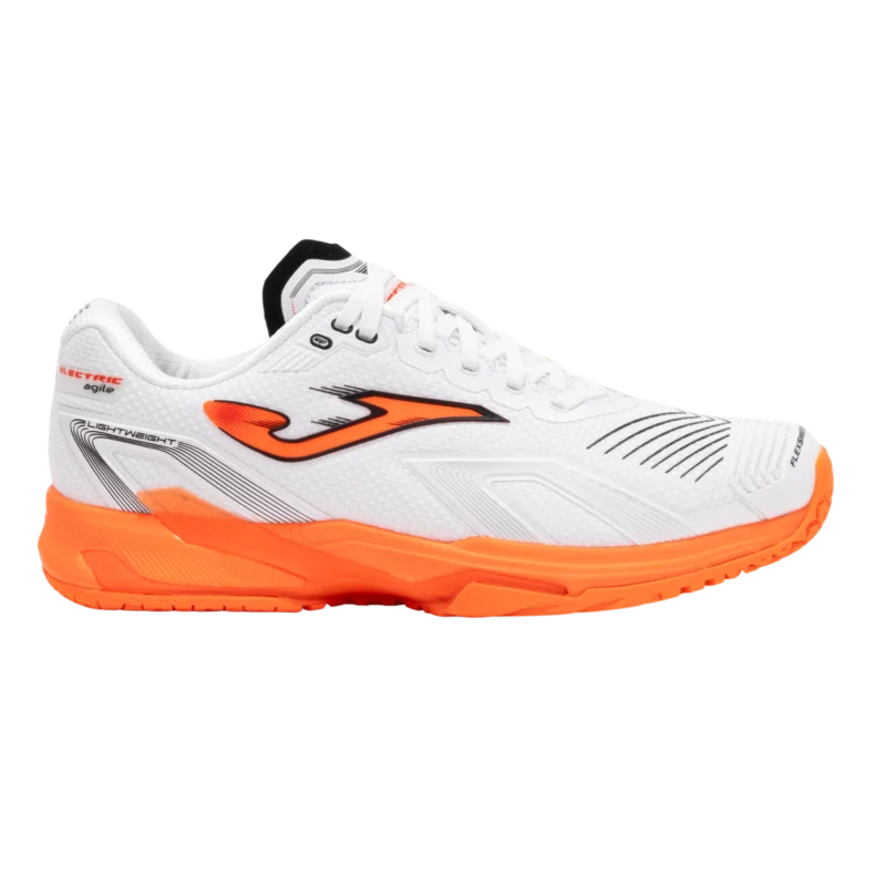 chaussures-padel-joma-electric-men-w2502c-blanc-coté-droit Chaussures de padel Joma Electric men W2502C blanc côté droit