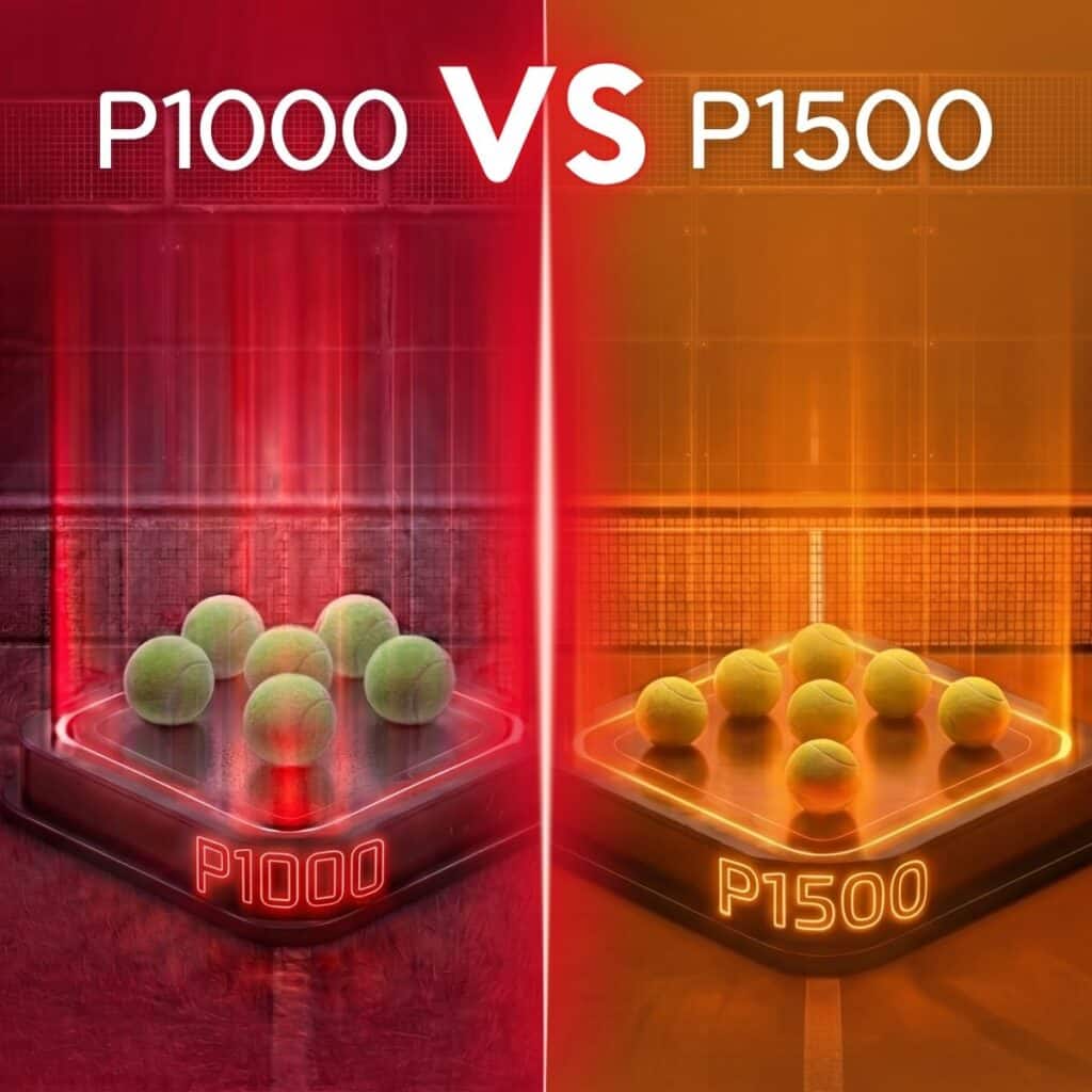 Différences entre un P1000 et un P1500 padel