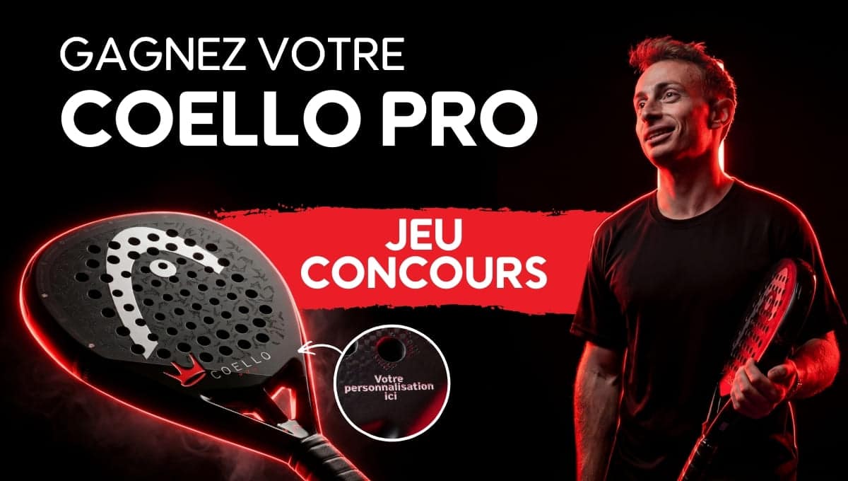 Head Coello Pro personnalisée à gagner avec le jeu concours French Padel Shop