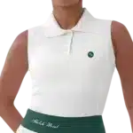 Polo sans manches Match Point Green Line face