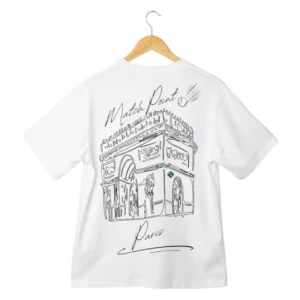 T-shirt Match Point MP Paris blanc (2)