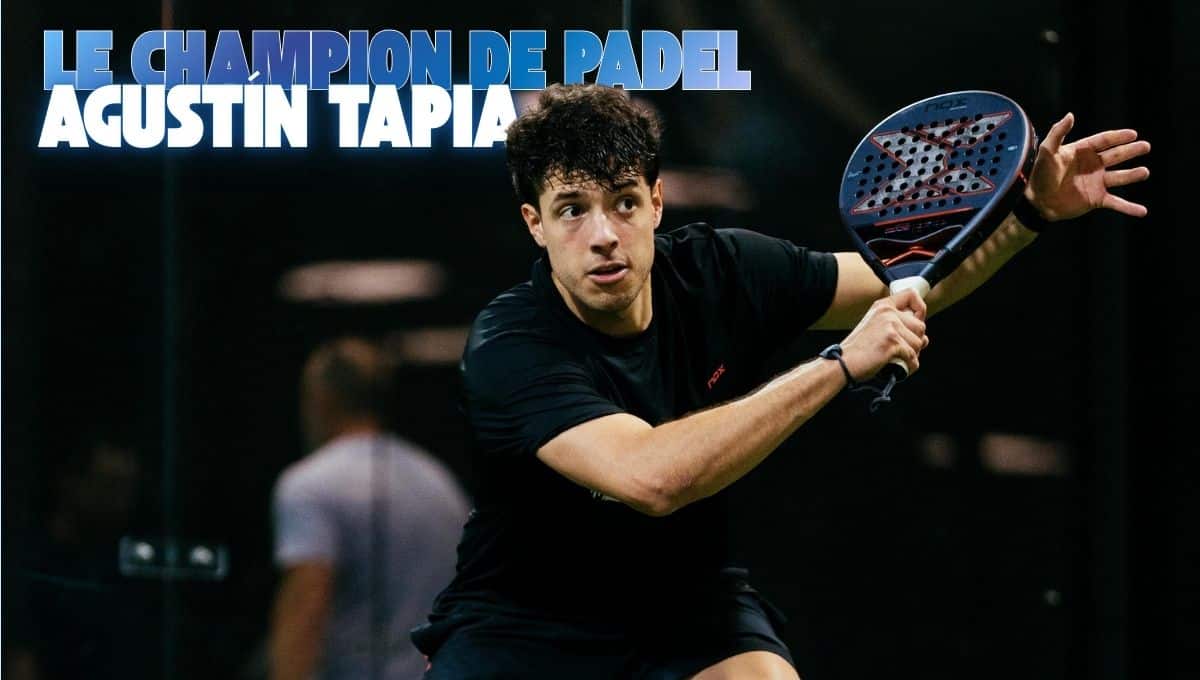 Champion de padel Agustín Tapia