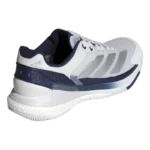 Chaussures Adidas Crazyquick Boost blanc/bleu 3/4 droit