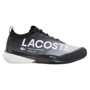 Chaussures de padel Lacoste AG-LT Lite noir/blanc côté droit