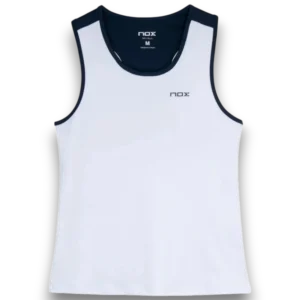 Débardeur Nox femme Team bicolore 2026 blanc/bleu face
