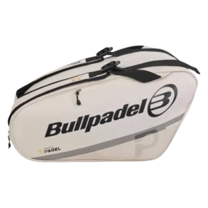 Sac de padel Bullpadel Tour Premier Padel écru côté gauche