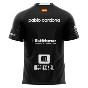 T-shirt Bullpadel Pablo Cardona 2026 noir dos (2)