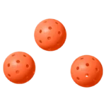 Balles de pickleball Wilson TRU 32 Indoor orange (2)