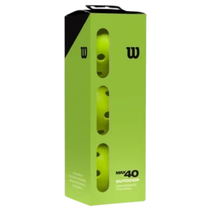 Balles de pickleball Wilson Max 40 X3 vertes