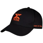 Casquette Nox Street noir/rouge 3/4 gauche