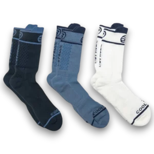 Chaussettes de padel Bullpadel BP26PR U1 Pack 3 bleu foncé/bleu/blanc