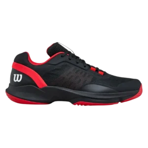 Chaussures de padel Wilson Hurakn Pro V2 noir/rouge côté droit