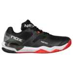 Chaussures de Pickleball Nox Lux Nexo 2026 noir/rouge côté droit
