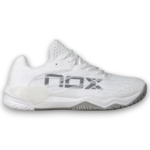 Chaussures de Pickleball Nox Lux Tempo 2026 blanc/gris côté droit