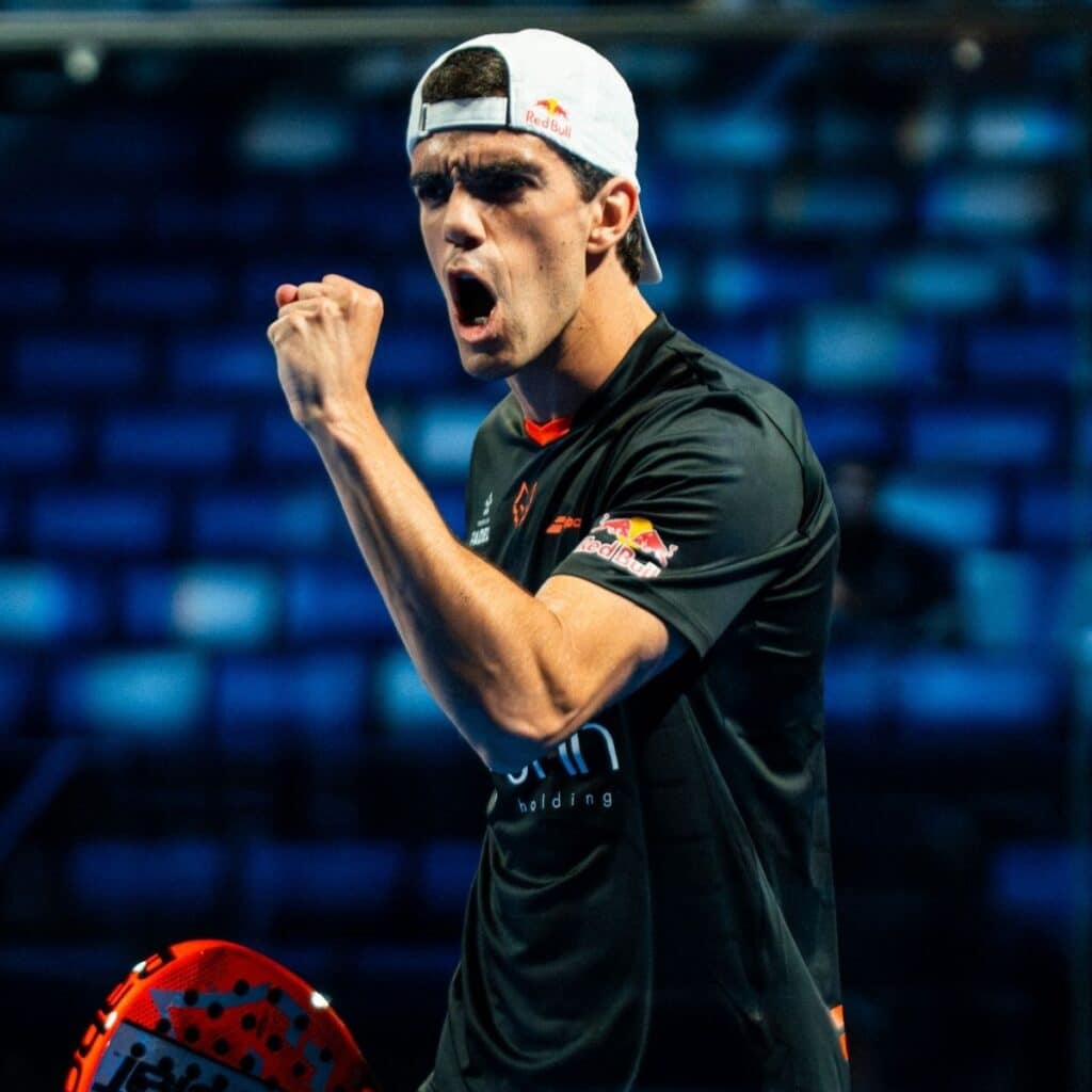 Juan Lebrón en plein match de padel 2026