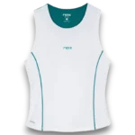 Débardeur Nox Pro femme 2026 avec bonnets amovibles blanc/vert ivoire face